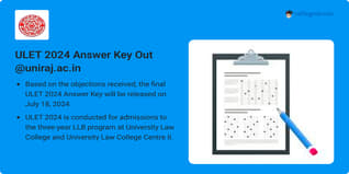 ULET 2024 Answer Key Out @uniraj.ac.in; Direct Link Here